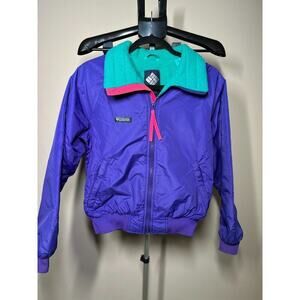 Vintage Columbia Sportswear Radial Sleeve Jacket Coat Women’s M Nylon Purple